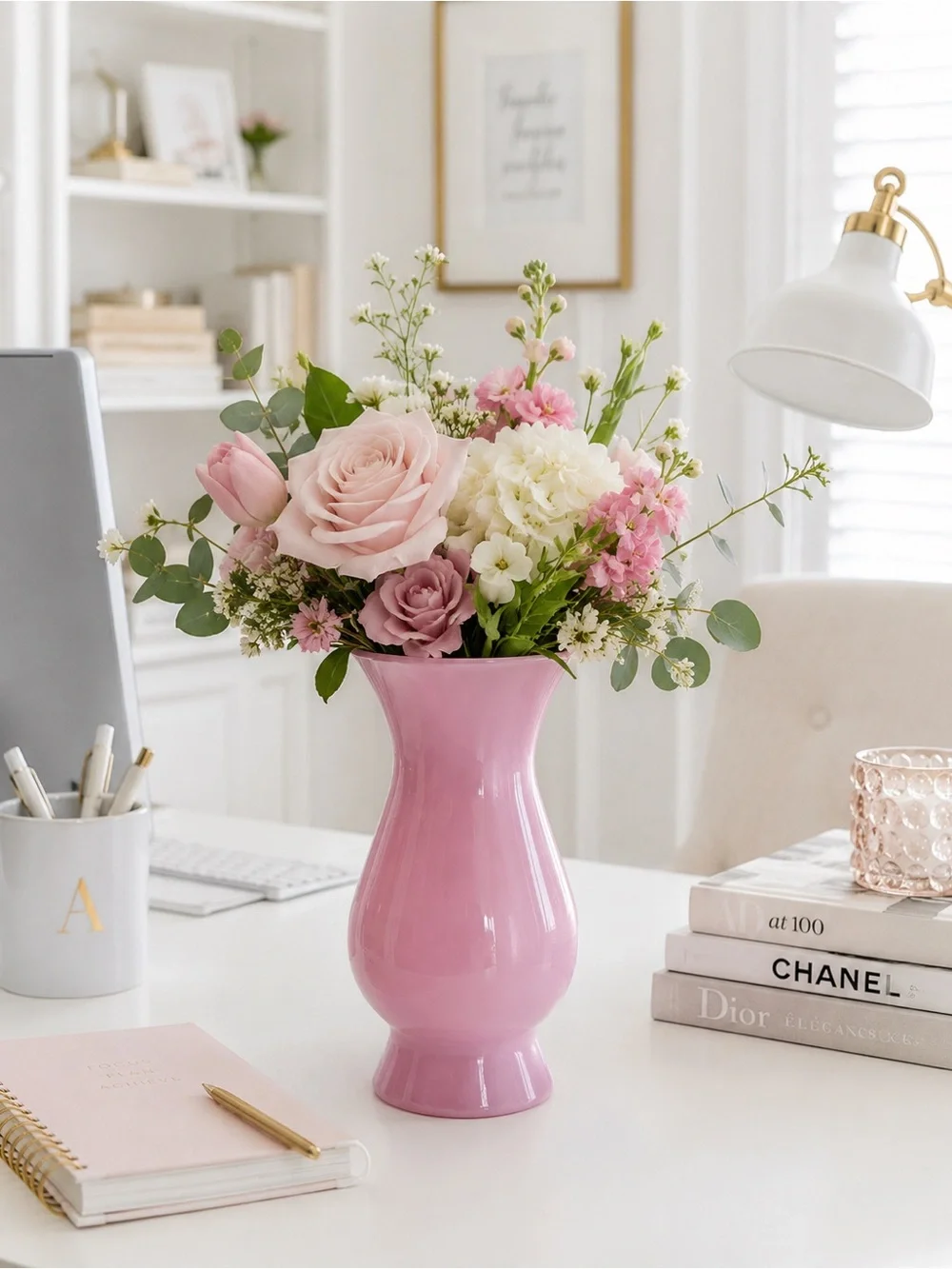 Pink Ceramic Vase - Home Accents